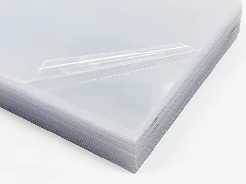 Vista 5 de WHOLESALE ARTS AND FRAMES 0.06'' de plexiglás transparente 4x6 Paquete de 3, panel de PET de acrílico de lucita transparente. Vidrio ligero