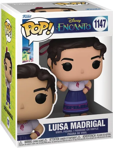 Vista 2 de POP Disney: Encanto - Figura de vinilo de Luisa Madrigal Funko (con funda protectora compatible), multicolor, 3.75 pulgadas