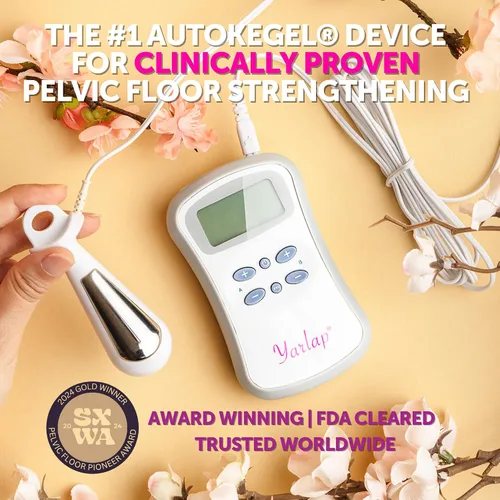 Vista 3 de Yarlap® con AutoKegel® Entrenador de suelo pélvico aprobado por la FDA Diseñado en Estados Unidos, fabricado en el Reino Unido con un alto