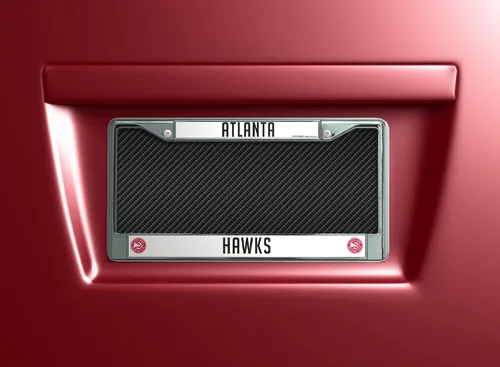 Vista 2 de Rico Industries NBA Basketball Premium 12" x 6" Chrome Frame with Plastic Inserts - Car/Truck/SUV Automobile Accessory