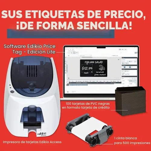Vista 2 de Etiqueta de precio - Paquete de impresión de etiquetas de precio de acceso - Etiqueta de precio personalizable lavable resistente - Impresión rápida