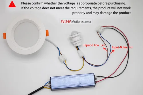 Vista 2 de QDenglamp. Mini interruptor de luz con sensor de movimiento, sensor PIR, detección inteligente, retardo de tiempo, detector de inducción infrarroja