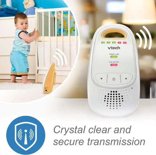 Vista 4 de VTech Monitor de Audio para Bebés Mejorado con Batería Recargable, Largo Alcance y Sonido Cristalino (Paquete de 4)