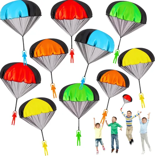 Vista 12 de Yeeeasy Juguetes de paracaídas sin enredos para niños, juego de vuelo al