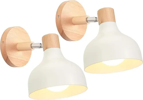 Vista 16 de Scandinavian Retro Dimmable E27 Wall Lamp for Bedroom Living Room Hallway Kitchen Indoor Lighting(Amarillo,1 Pieza)