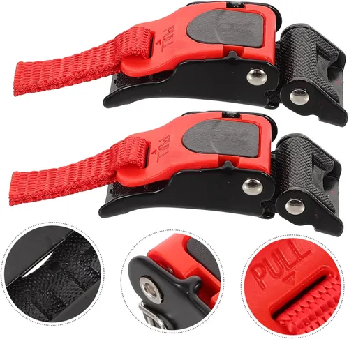 Vista 6 de STOBAZA Accessories 2pcs Motorcycle Quick Release Buckle Chin Strap Clip Easy to Install Stainless Steel