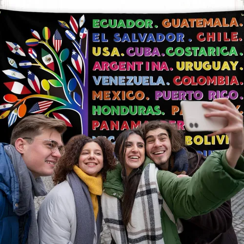 Vista 5 de Decoraciones del mes de la herencia hispana, pancarta latinoamericana, decoraciones para el aula española, decoraciones del mes nacional