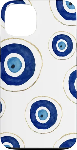 Vista 7 de Funda para teléfono con diseño de amuleto contra el mal de ojo, color blanco para iPhone 17