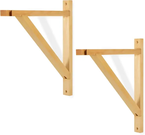 Vista 9 de Rustic State Soporte de aplique triangular de madera para colgar enchufable, kit de cable de lámpara colgante - Proyecto de estante de bricolaje