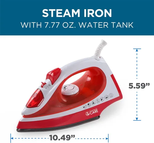 Vista 2 de Plancha de vapor Westinghouse para ropa, con tanque para 5 onzas de agua, Plástico Goma Metal, Verde, 1 Self-Cleaning Steamer for Clothes with