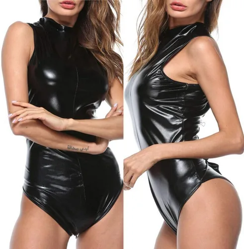 Vista 2 de XJYIOEWT Lace Lingerie Lingerie For Women Plus Size Bra And Panty Set Siamese Dress Women Bodysuit Leather Sexy Clubwea