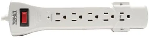 Vista 4 de Tripp Lite Surge Enchufe múltiple con protección para sobrecargas, en ángulo recto, con cable de 6 pies.