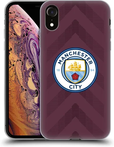 Vista 159 de Head Case Designs Funda de gel con licencia oficial del Manchester City Man City FC Away 2022/23 [protección de grado militar] compatible con Apple