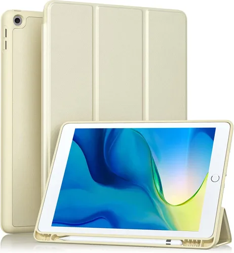 Vista 33 de Akkerds - Funda Compatible con iPad de 10.2 Pulgadas 2021/2020/2019, para iPad de 9ª/8ª/7ª Generación con Soporte para Lápiz, Funda Protectora