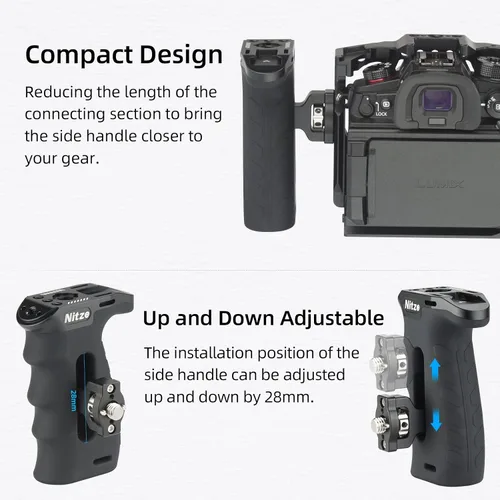 Vista 5 de Nitze Mango lateral ergonómico con pasadores de localización de 3/8" - PA29E