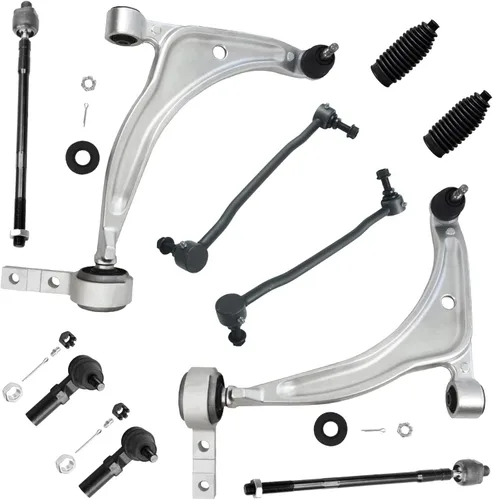 Vista 100 de Detroit Axle - Kit de suspensión delantera de 10 piezas para Jeep 2002-2004