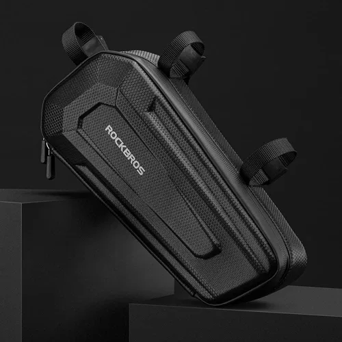 Vista 2 de Bolsa de motocicleta Bolsa impermeable Bolsa de motor de motocicleta de gran capacidad Práctica fácil instalación Triangular Accesorios