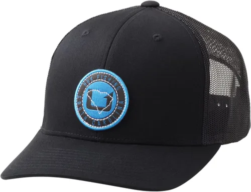 Vista 4 de HUK - Gorra de camionero de malla para hombre con cierre a presión Gorra de pesca antirreflectante