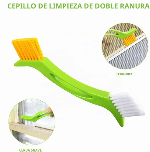 Vista 3 de Paquete de 8 cepillos limpiadores de lechada, herramientas de limpieza de ranuras de mano, cepillo de limpieza de juntas de azulejos para limpieza