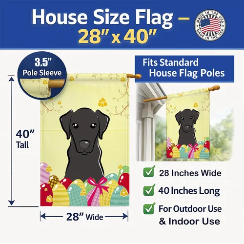 Vista 36 de Caroline's Treasures BB1923GF Bandera decorativa para jardín con diseño de Border Collie, para caza de huevos de Pascua, para jardín, jardín, patio