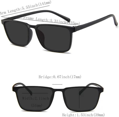 Vista 4 de oriopxic Gafas de sol de distancia de conducción -2.00 gafas de sol polarizadas para exteriores miopía para ciclismo