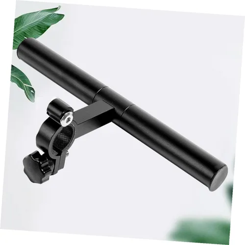 Vista 3 de KOMBIUDA 1 marco de extensión de manillar negro para soporte extensor de manillar de bicicleta para lámpara y antorcha, accesorio esencial