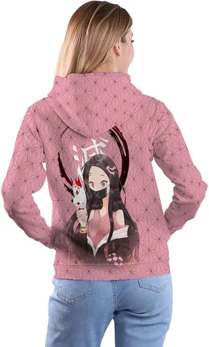 Vista 2 de Sudaderas con capucha de anime, sudadera con estampado 3D, sudadera unisex con estampado de cosplay