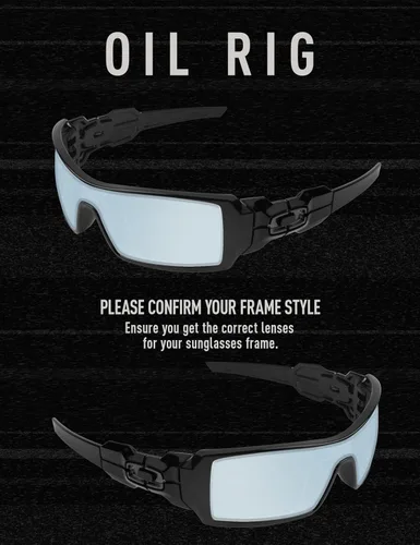 Vista 3 de ToughAsNails 3 pares de lentes de repuesto polarizadas para Oakley Oil Rig Pack-BS25