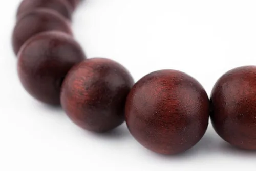 Vista 141 de TheBeadChest: cuentas de madera redondas naturales de 0.315 pulgadas, cuentas de madera sueltas espaciadoras para fabricar joyas, 4 tamaños