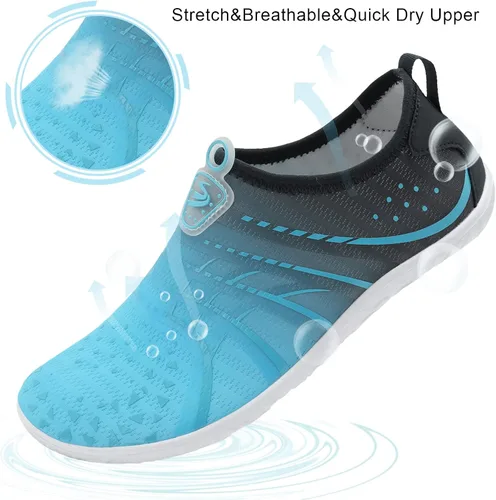 Vista 3 de Spesoul Zapatos acuáticos transpirables de secado rápido para mujer y hombre, calcetines acuáticos suaves para senderismo, natación, playa, surf