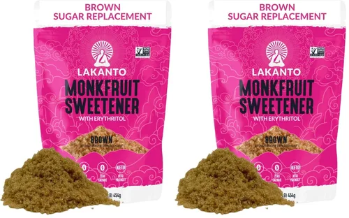 Vista 10 de Lakanto Edulcorante de Fruta del Monje Marrón con Eritritol, Edulcorante Sustituto del Azúcar Moreno para Hornear, Café, Avena y Más, Keto