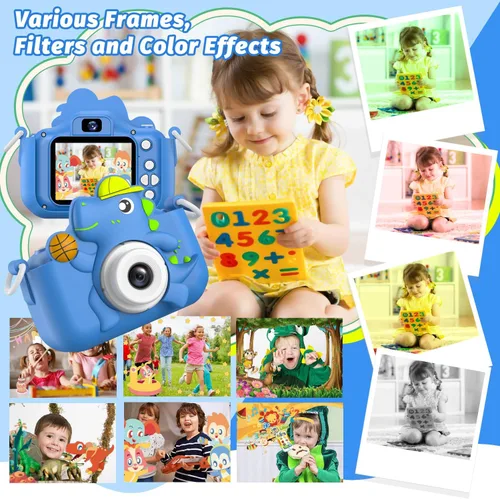 Vista 5 de Juguete de cámara para niños, masterbee para niños de 3 a 12 años, regalos de Navidad/cumpleaños para niñas, video HD 1080P, regalo para niñas de 3