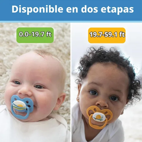Vista 6 de Dr. Brown's Advantage Chupete Lavender Love, 0.0-19.7 ft, paquete de 2 Amor de lavanda
