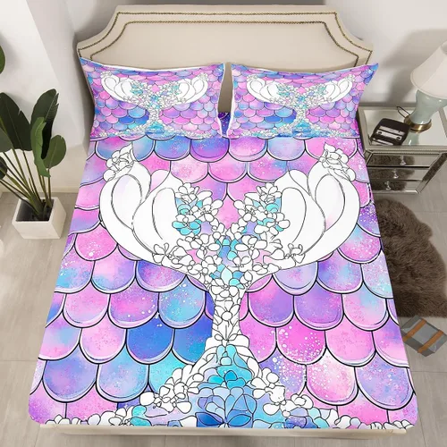 Vista 32 de Erosebridal Juego de sábanas de ratas para niños, tamaño Queen, juego de ropa de cama con diseño de roedores de ratón, divertido diseño de animales