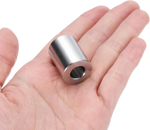 Vista 4 de uxcell 10 piezas de espaciador de acero inoxidable de 3/8" de diámetro interno x 3/4" de diámetro exterior x 1" de longitud, espaciador de rosca