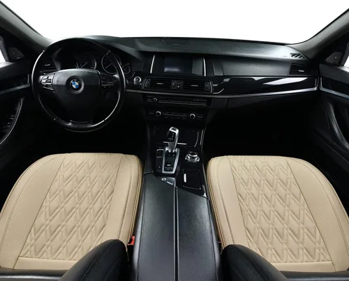 Vista 7 de TIEHESYT 2 fundas de piel de napa para automóviles, funda de asiento delantero inferior para automóvil, cojín de asiento sin respaldo