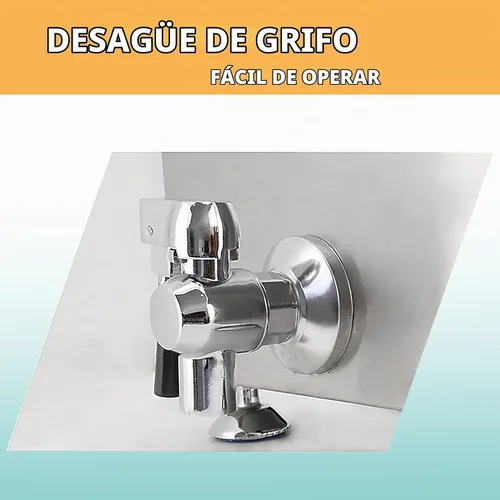 Vista 5 de Freidora eléctrica comercial de 24L de acero inoxidable con queso coreano para perros calientes, máquina de freír mozzarella con ganchos, freidora