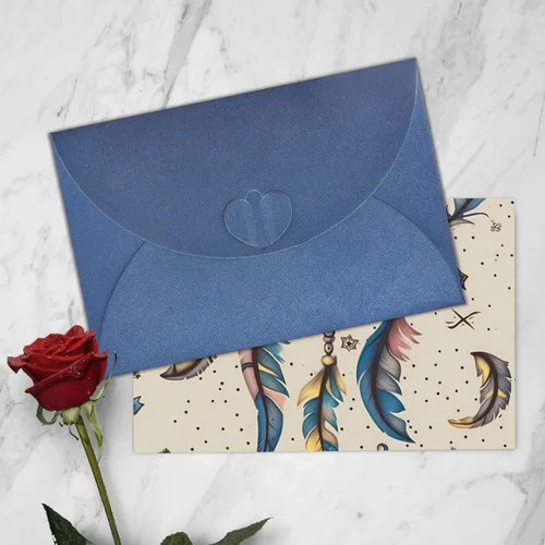 Vista 7 de Tarjetas de cumpleaños con sobres, atrapasueños y luna, tarjetas de boda, tarjetas de condolencias, tarjetas de agradecimiento en blanco dentro