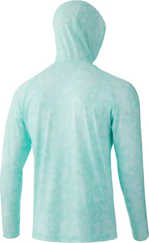 Vista 2 de HUK Waypoint Sudadera con capucha para hombre Camiseta de manga larga de rendimiento +50 UPF