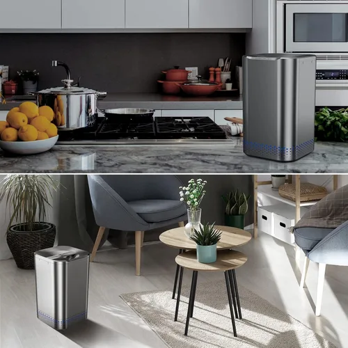 Vista 7 de NAGUALEP - Compostador eléctrico, contenedor de compostaje inteligente para cocina en puerta con diseño de un solo botón, ciclador automático