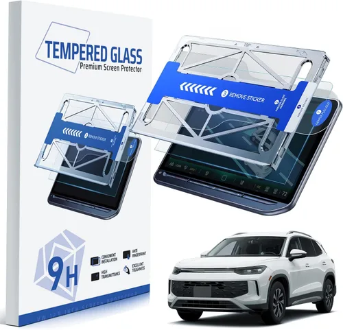 Vista 17 de Protector de pantalla brillante para Tesla Model Y 2026 Juniper Premium/Performance (más claro y suave), protector de pantalla de vidrio templado
