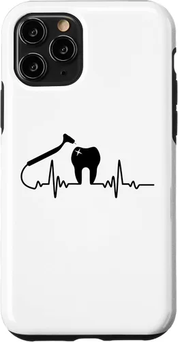 Vista 29 de Odontología divertido dentista I Drill Molar diente higienista dental caso para iPhone 17