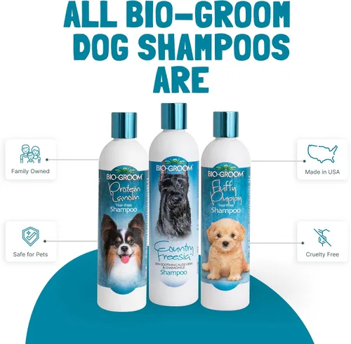 Vista 4 de Bio-Groom Country Freesia - Champú para perros con aroma natural, aloe vera, manzanilla, suministros de baño para gatos y perros, lavado