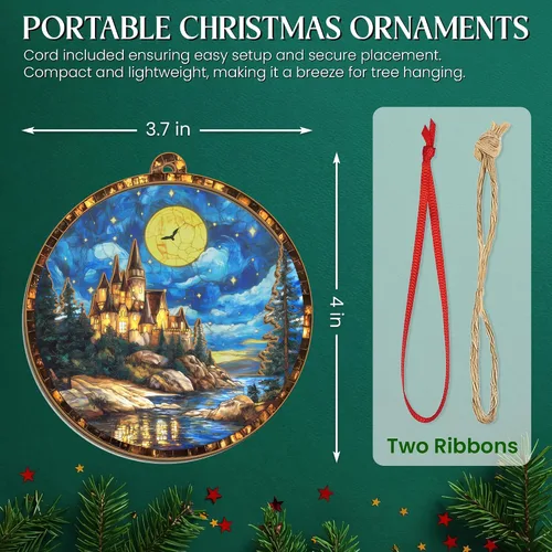 Vista 3 de GEEMBI Regalos de fantasía de Navidad para mujeres y hombres – Adornos de Navidad de atrapasoles 2025 – Decoración de fantasía de noche mágica