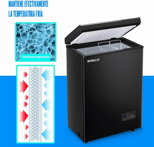 Vista 6 de Mini Congelador de Cofre Compacto Máquina de Congelación Profunda con Control Electrónico de Temperatura (Preciso a 1 ℉) Congelador Pequeño