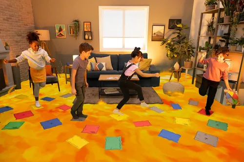 Vista 2 de Endless Games The Original The Floor is Lava! Juego de Endless Games - Juego interactivo para niños y adultos - Promueve la actividad física