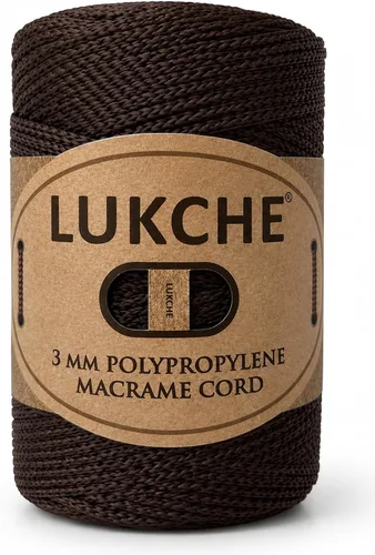 Vista 16 de Cuerda de macramé premium de poliéster de 3 mm (134.44 metros), (250 g) 100% cuerda de macramé de polipropileno, hilo de crochet de macramé colorido