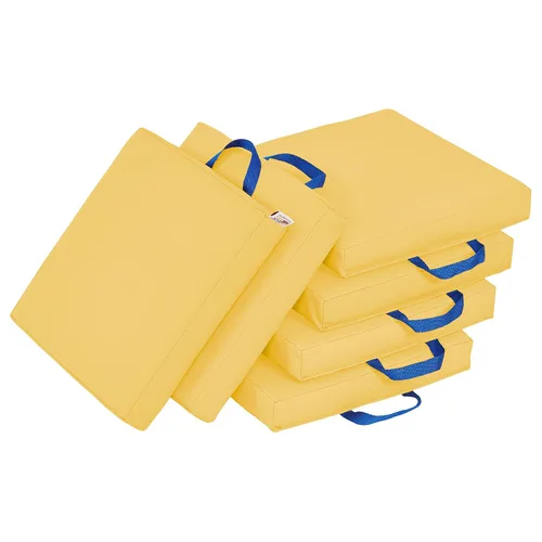 Vista 26 de ECR4Kids SoftZone - Cojines de suelo, cuadrados, asientos flexibles, surtidos, 6 piezas
