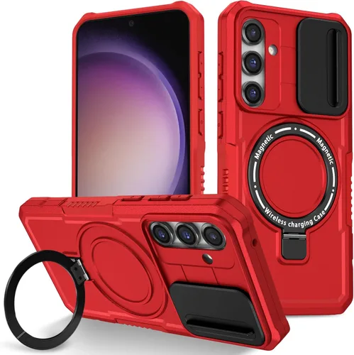 Vista 111 de Funda magnética para Samsung Galaxy Note 20 Ultra, soporte para teléfono, funda protectora mate a prueba de golpes, funda protectora para teléfono