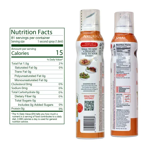 Vista 73 de Mantova Spray de Aceite de Oliva Virgen Extra con Sabor a Cúrcuma, spray de cocina saludable para el corazón perfecto para ensaladas, salsas
